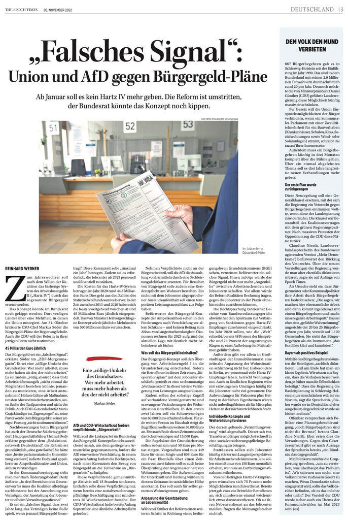 Epoch Times Wochenzeitung – 69. Ausgabe