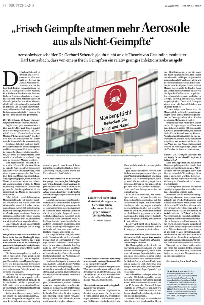 Epoch Times Wochenzeitung –  59. Ausgabe