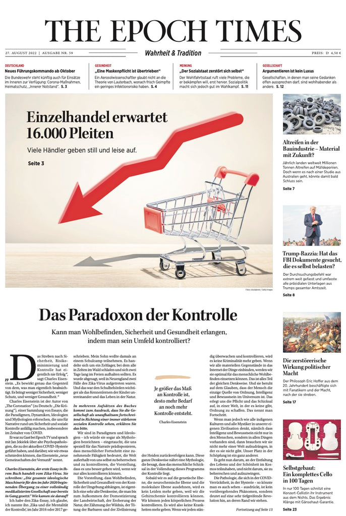 Epoch Times Wochenzeitung –  59. Ausgabe