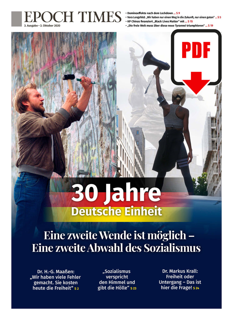 Sonderdruck 30 Jahre Deutsche Einheit: Eine zweite Wende ist möglich – eine zweite Abwahl des Sozialismus (E-Paper)
